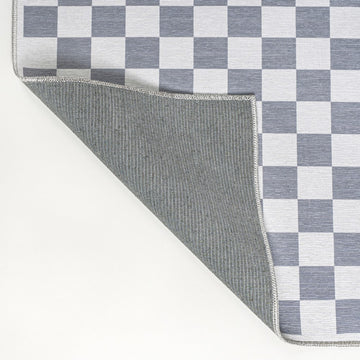 Ainsley Modern Cottage Checkerboard Washable Area Rug
